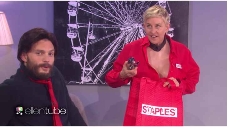 WATCH: Ellen DeGeneres Seduces Jamie Dornan in hilarious Fifty Shades Spoof