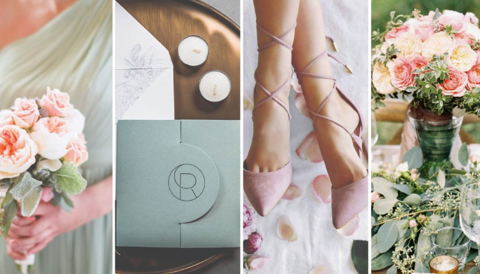 The 4 most popular seasonal wedding colour palettes for 2019