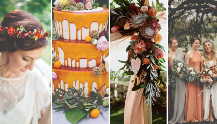 The 4 most popular seasonal wedding colour palettes for 2019