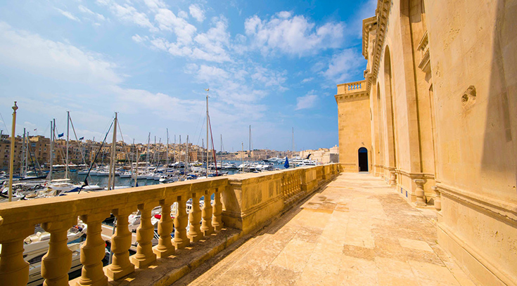 Malta Maritime Museum - St Angelo Hall & Terrace