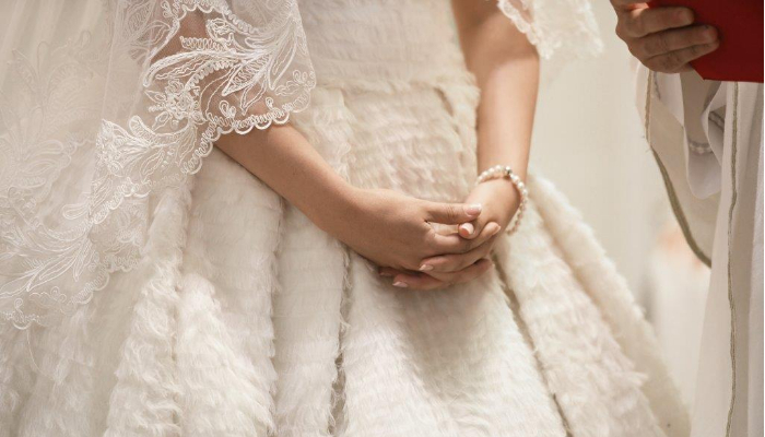 This Maltese bride’s wedding dress was a couture creation made with love