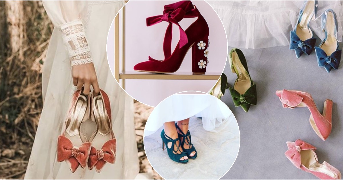 10 wonderful and wintery velvet shoes every bridetobe should consider