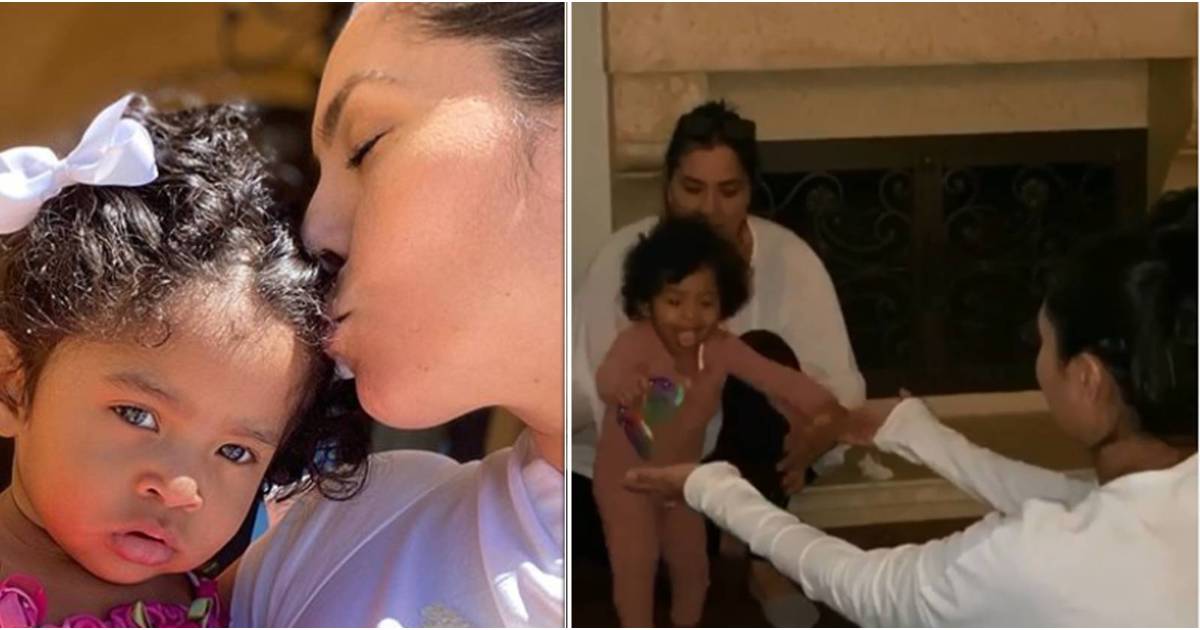 WATCH Kobe Bryant’s youngest daughter, Capri, takes her first steps