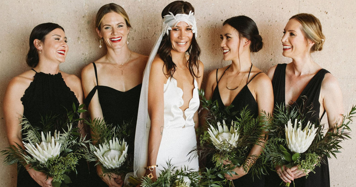 can bridesmaids wear black
