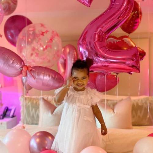 Khloe Kardashian’s daughter, True, turns 2 & enjoys an adorable party