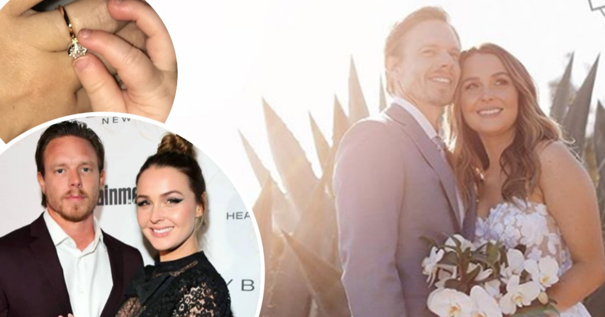 Grey’s Anatomy’s Camilla Luddington ties the knot in a romantic